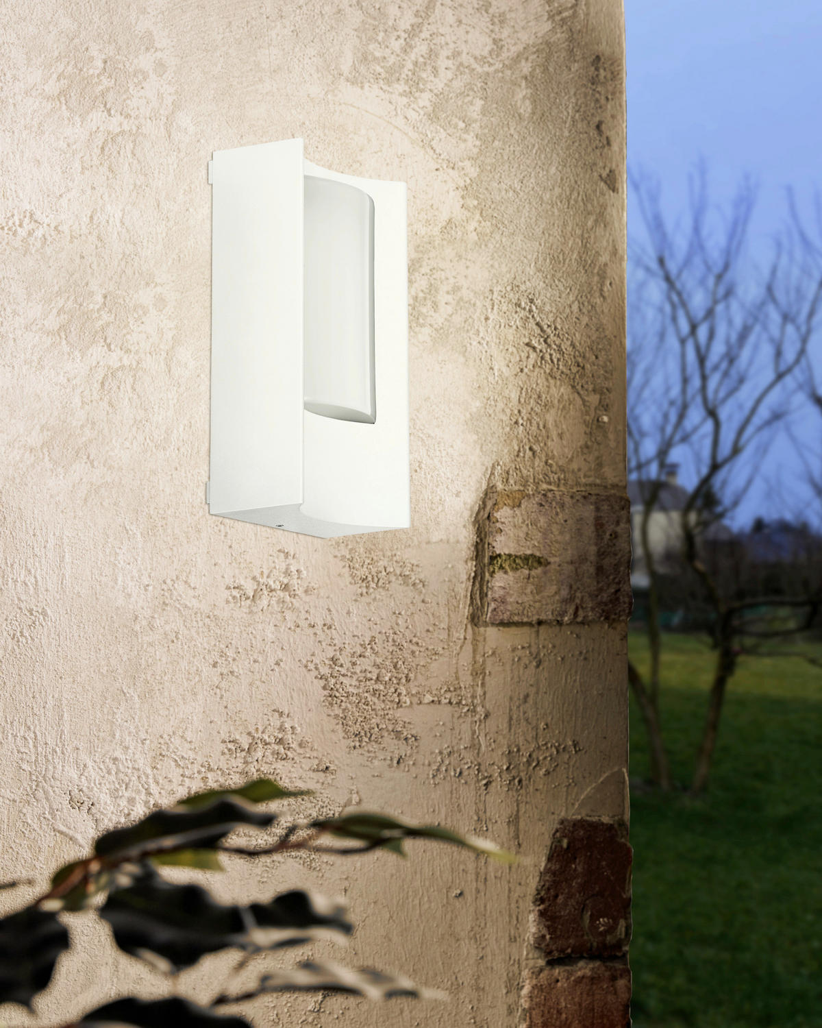 AUßENWANDLEUCHTE 11/6,5/19 cm   - Weiß, Design, Kunststoff/Metall (11/6,5/19cm) - Eglo