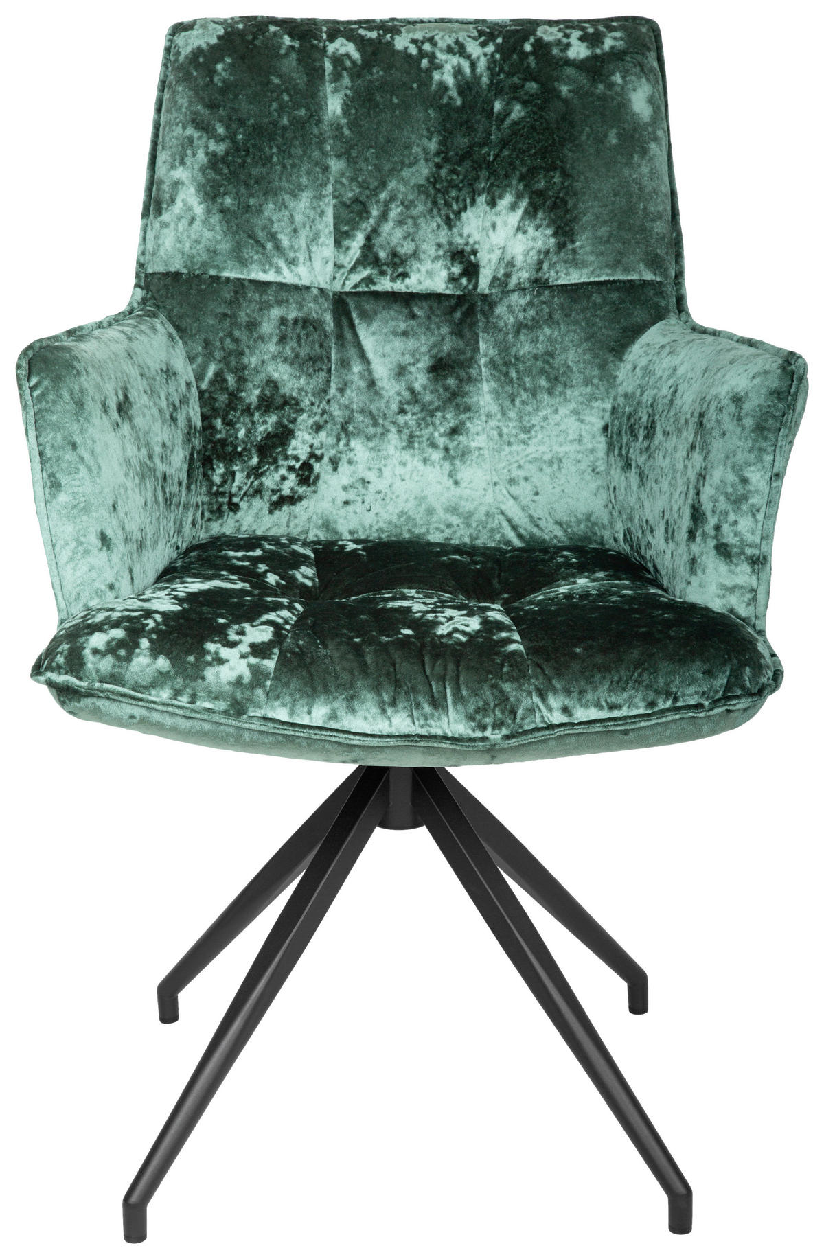 KAROSSZÉK fekete, olajkék  - olajkék/fekete, Design, textil/fém (59/89,5/63cm) - Novel