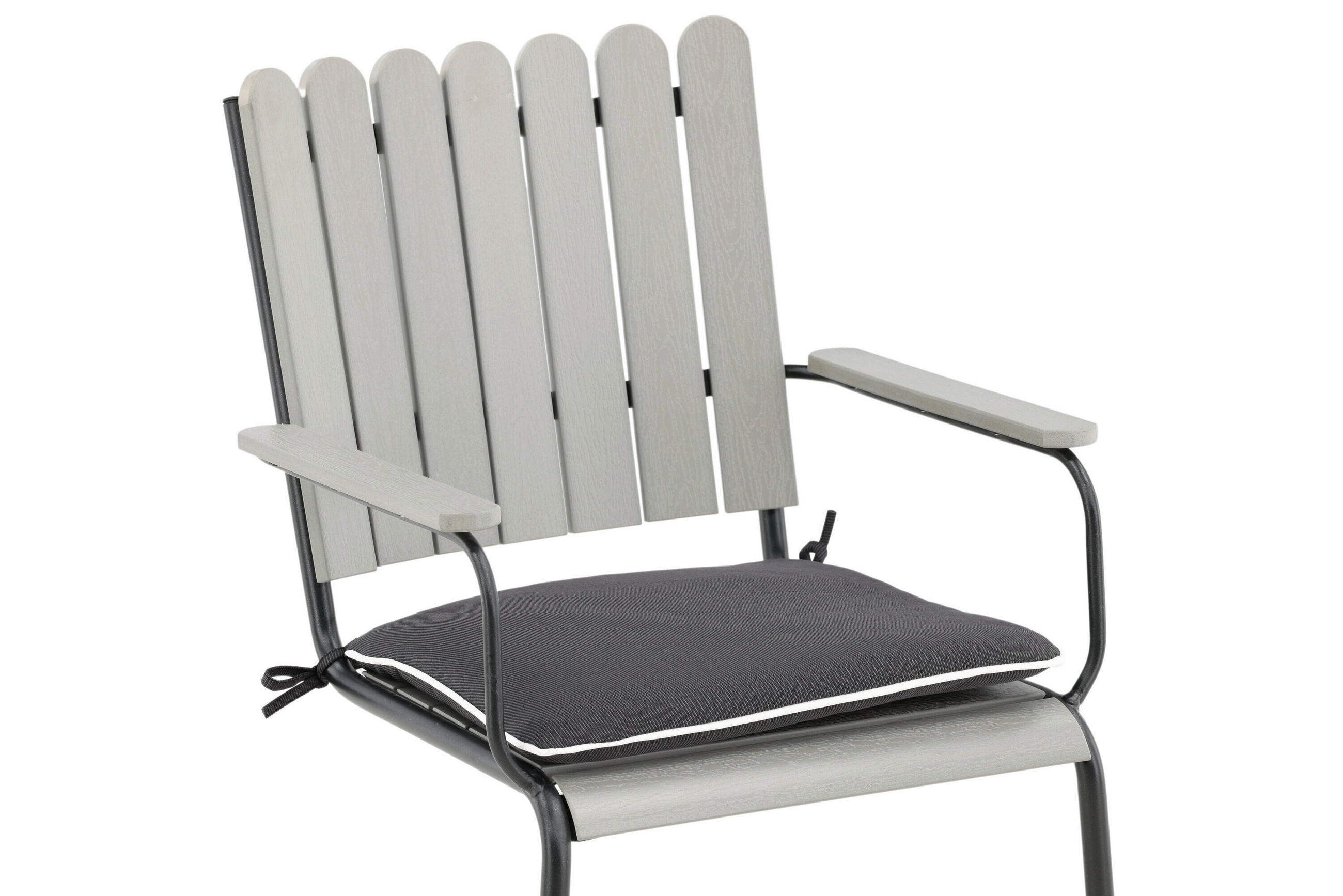 Gardenson Relaxsesselauflage Grau 46x4x39 cm