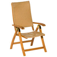 GARTENKLAPPSESSEL Akazie Stahl Naturfarben  - Naturfarben, MODERN, Holz/Kunststoff (62/114/103cm) - Gardenson