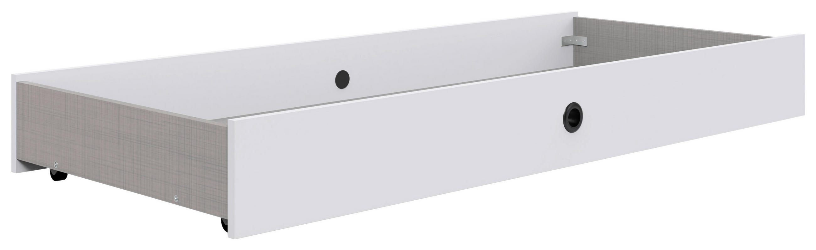 COFFRE À LITERIE  blanc  - blanc, Design, métal/matière synthétique (137/17/59cm) - Carryhome