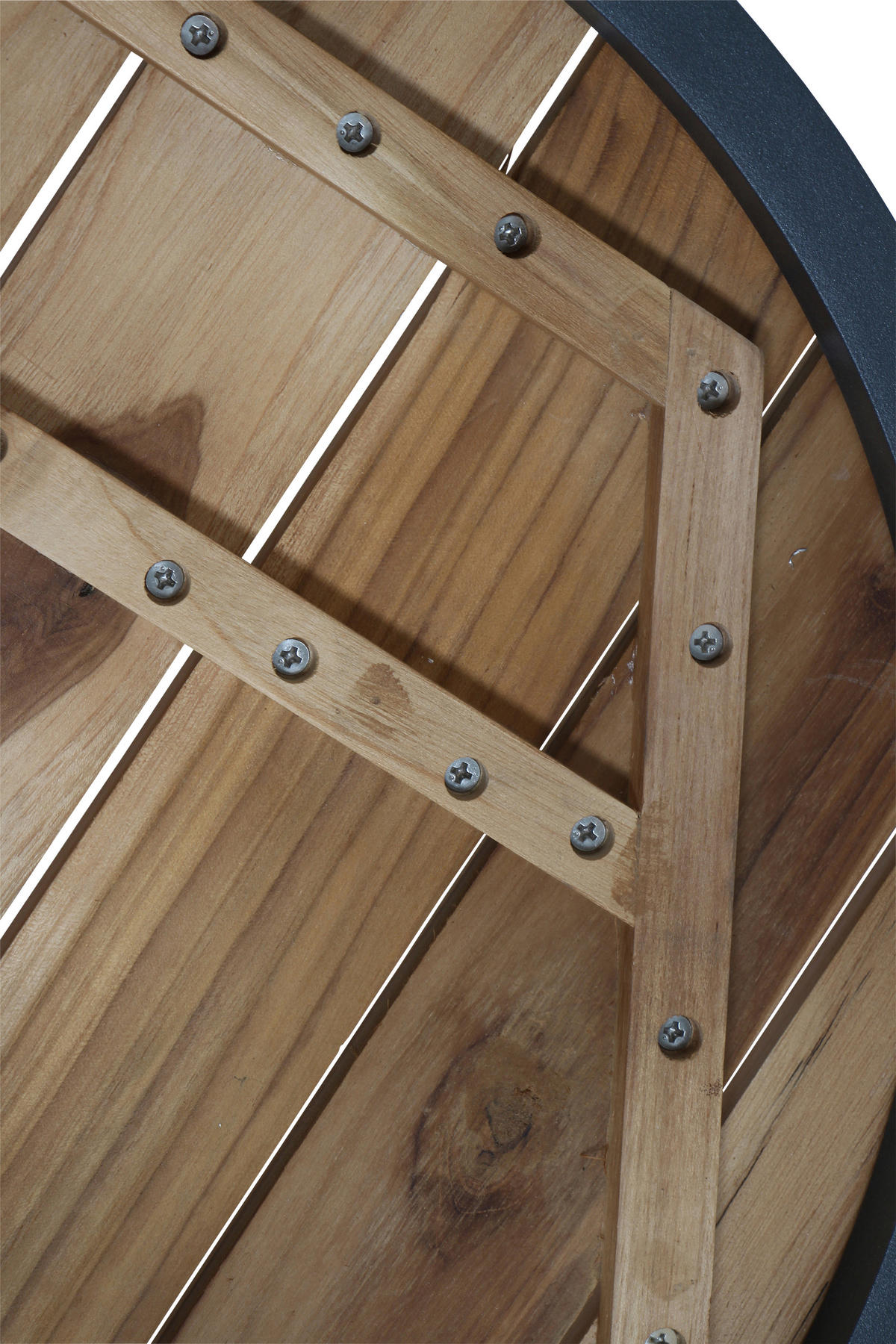 GARTENBEISTELLTISCH 50/50/40 cm Holz  - Anthrazit/Teakfarben, MODERN, Holz/Metall (50/50/40cm) - Siena Garden