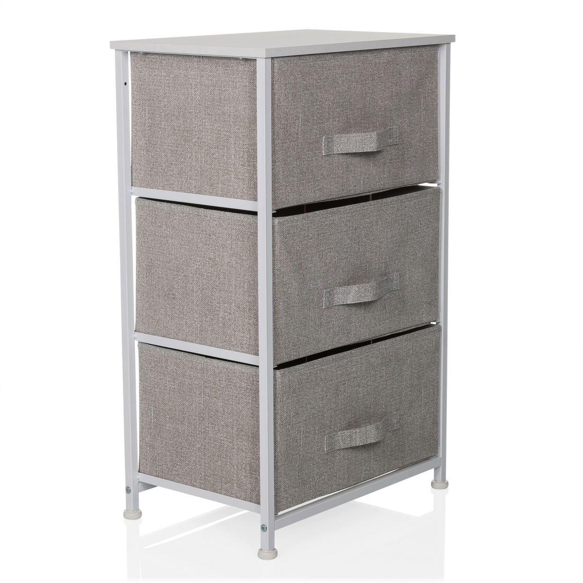 KOMMODE  in 45/73/30 cm  - Grau, MODERN, Kunststoff/Textil (45/73/30cm) - MID.YOU