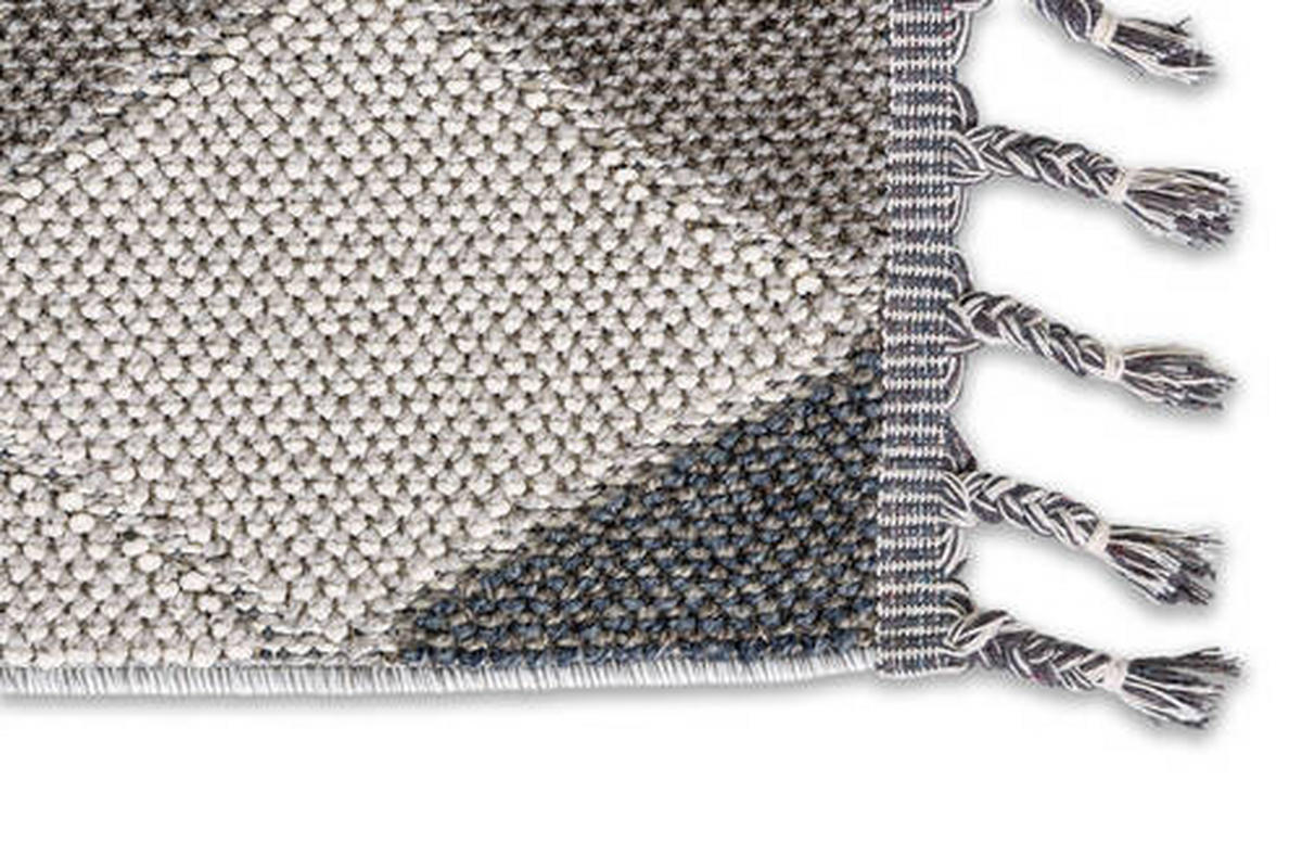 WEBTEPPICH 133/190 cm Blau, Grau  - Blau/Grau, Design, Textil (133/190cm) - Novel