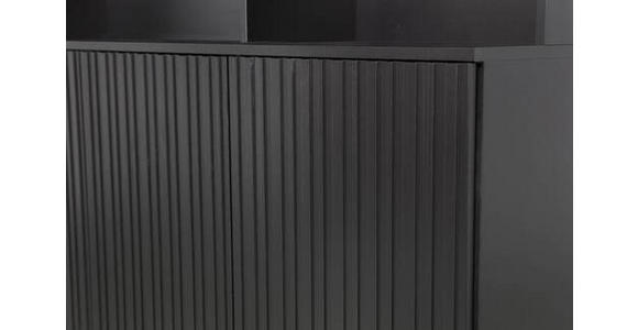 BUFFET Schwarz  200/150/44 cm  - Schwarz, Design, Holz/Holzwerkstoff (200/150/44cm) - Ambia Home