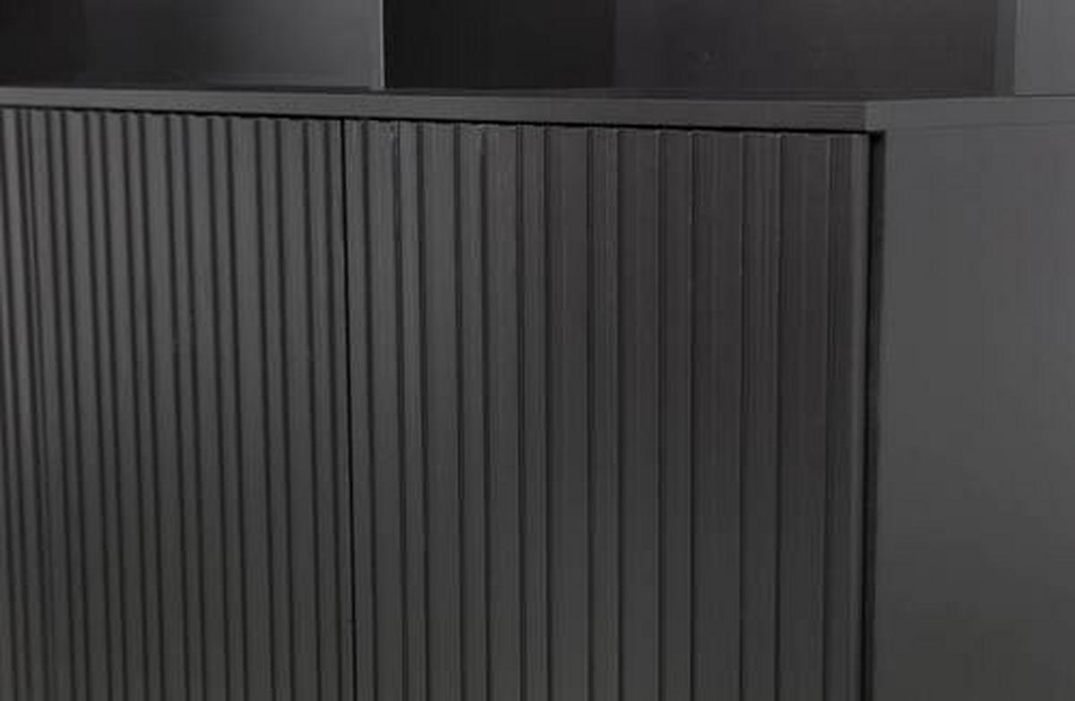 BUFFET 200/150/44 cm  in Schwarz  - Schwarz, Design, Holz/Holzwerkstoff (200/150/44cm) - Ambia Home