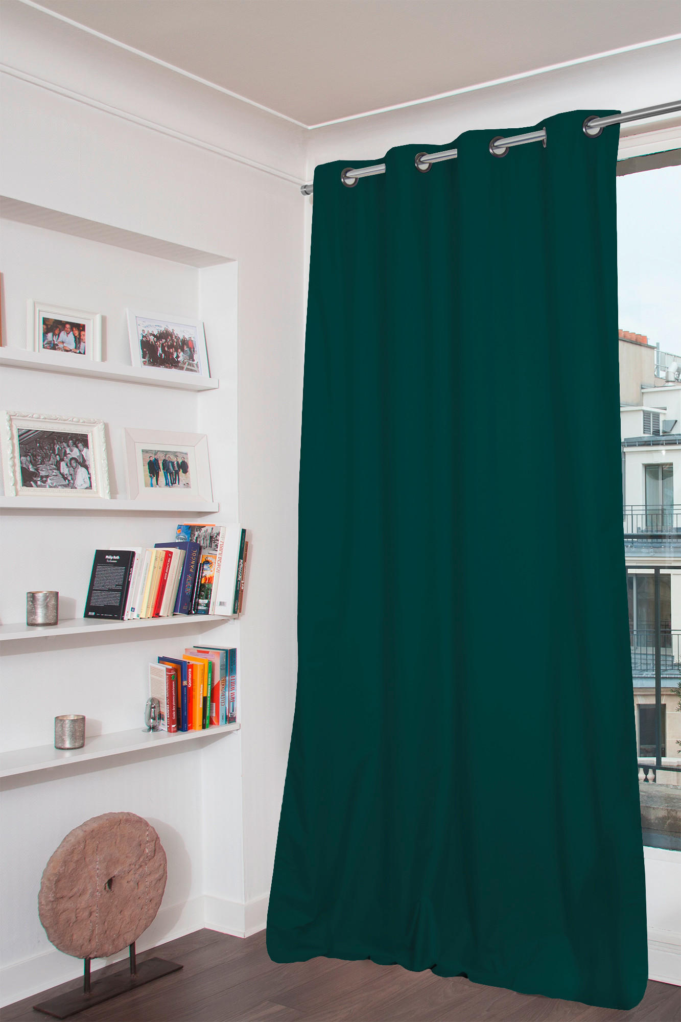 VERDUNKELUNGSVORHANG - Grün, Basics, Textil (135/250cm)