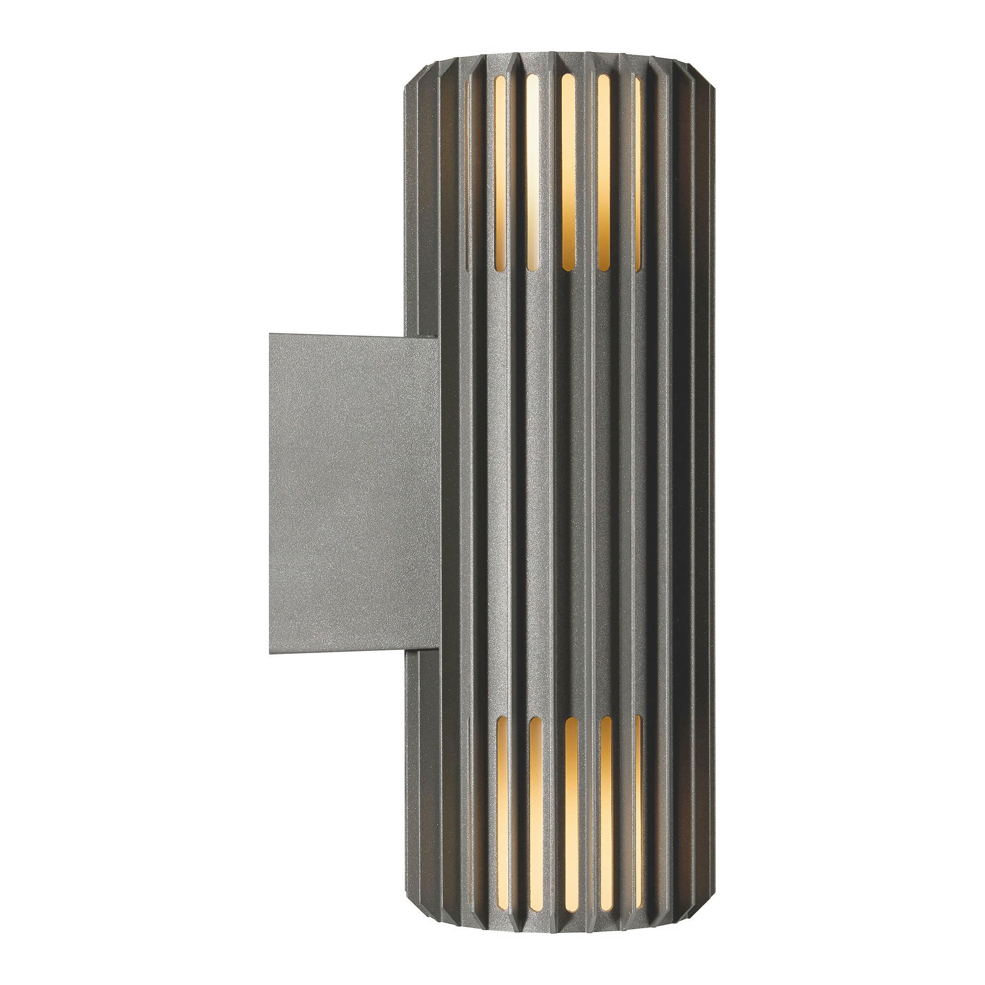 AUßENWANDLEUCHTE Aludra 12,4/33,7 cm   - Anthrazit, Trend, Metall (12,4/33,7cm) - Nordlux