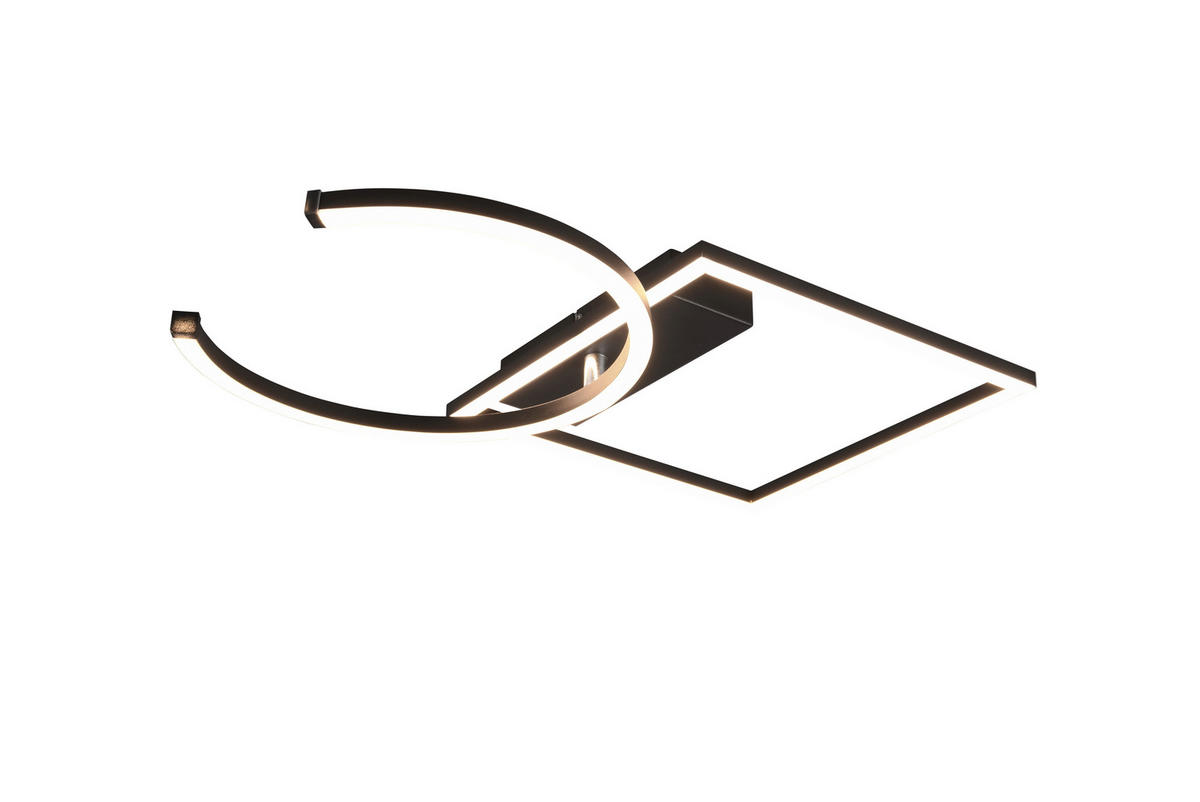 LED-DECKENLEUCHTE 23 W     - Weiss/Schwarz, Trend, Kunststoff/Metall (42/7,7/54,5cm)