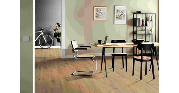 LAMINATBODEN Eiche Authentic  per  m² - Eichefarben, KONVENTIONELL, Holzwerkstoff (129,2/24,6/0,8cm) - Venda