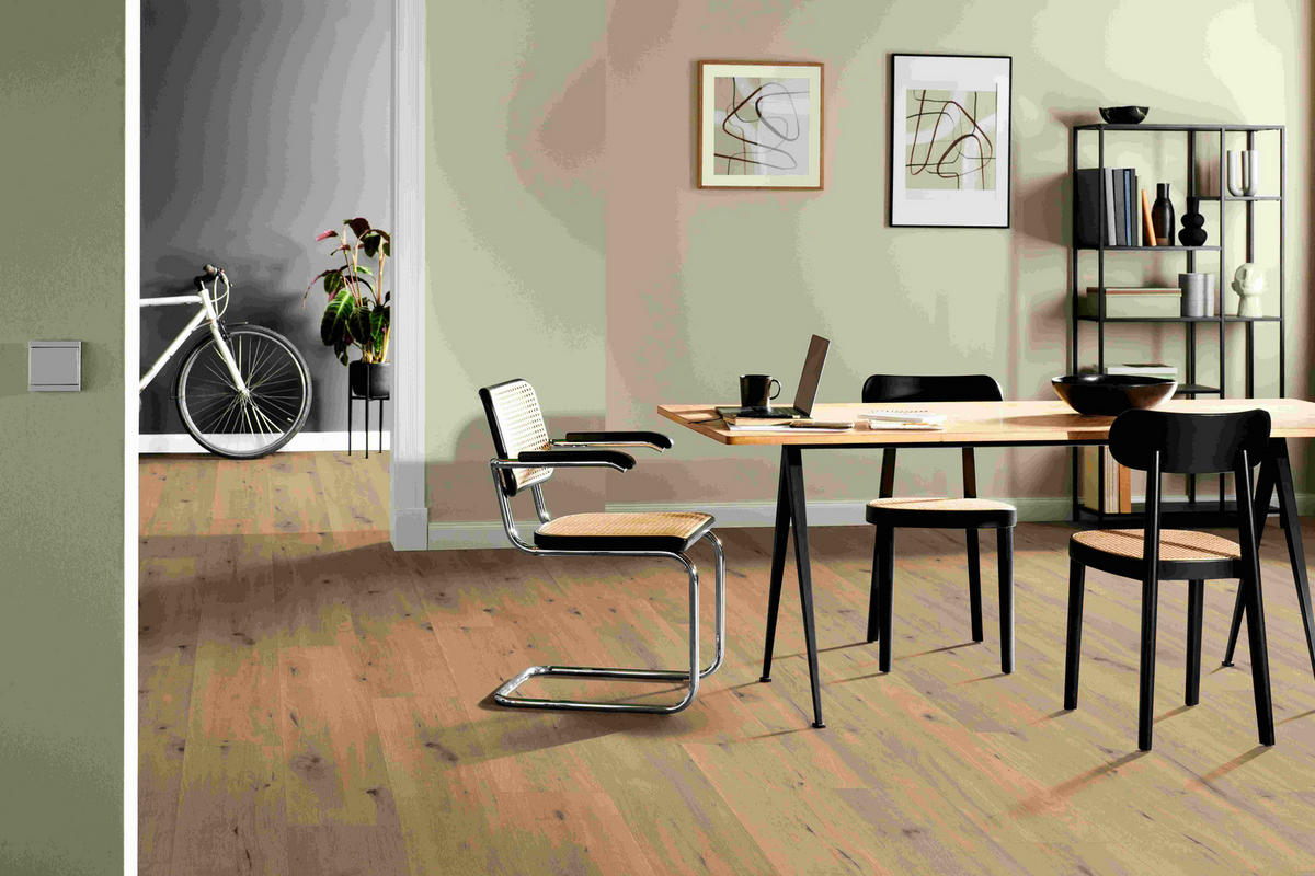 LAMINATBODEN Eiche Authentic  per  m² - Eichefarben, KONVENTIONELL, Holzwerkstoff (129,2/24,6/0,8cm) - Venda