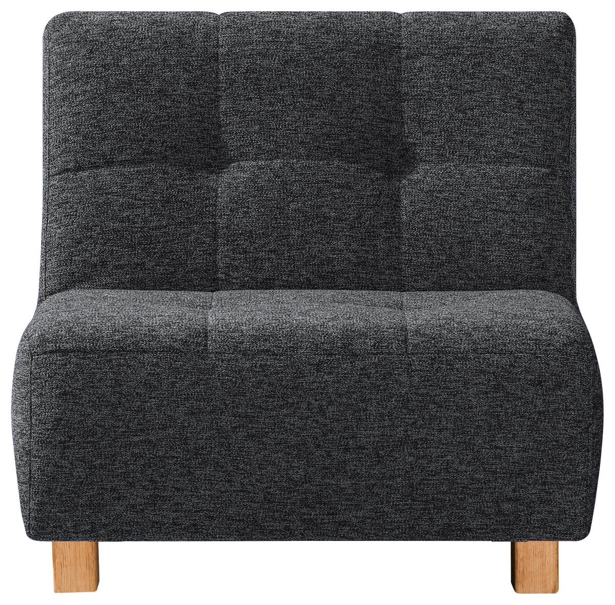 SCHLAFSESSEL in Flachgewebe Dunkelgrau  - Dunkelgrau/Naturfarben, Design, Holz/Textil (85/92/102cm) - Novel