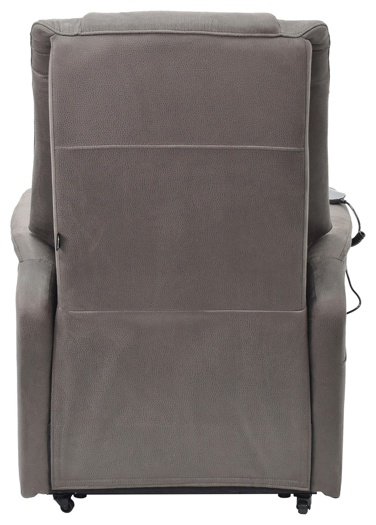 FERNSEHSESSEL  mit Webstoff Dunkelbraun Relaxfunktion, Aufstehhilfe, ausziehbare Fußstütze  - Dunkelbraun, KONVENTIONELL, Textil/Metall (82/111/78/89/175cm) - Cantus