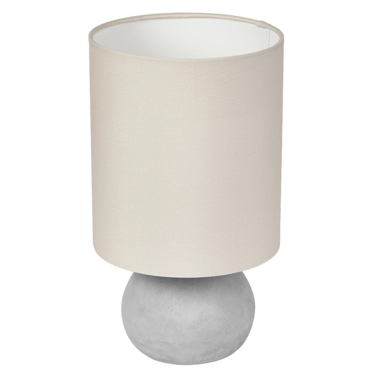 TISCHLEUCHTE 22/38 cm   - Beige/Grau, Basics, Stein (22/38cm) - Osram