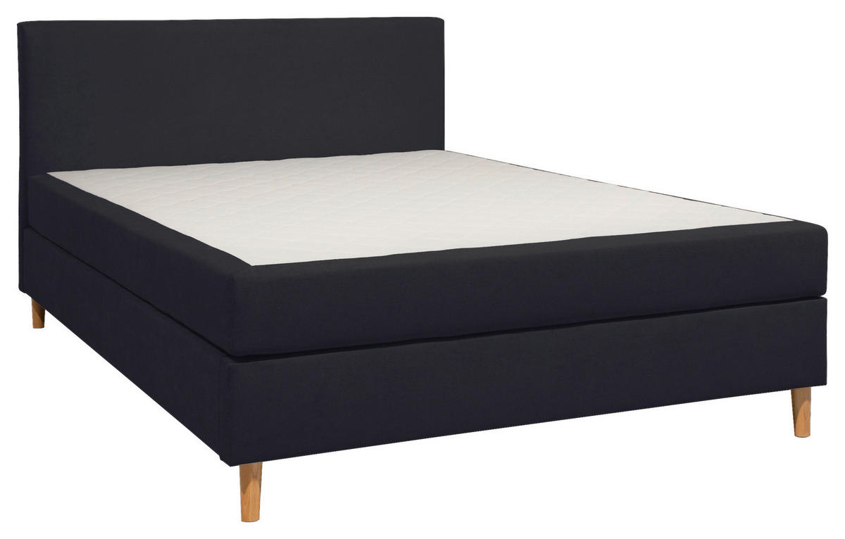 BOXBETT 140/200 cm  in Anthrazit  - Anthrazit, KONVENTIONELL, Holz/Textil (140/200cm) - Carryhome