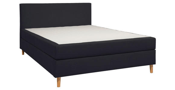 BOXBETT 160/200 cm in Anthrazit - Anthrazit, KONVENTIONELL, Holz/Textil (160/200cm) - Carryhome