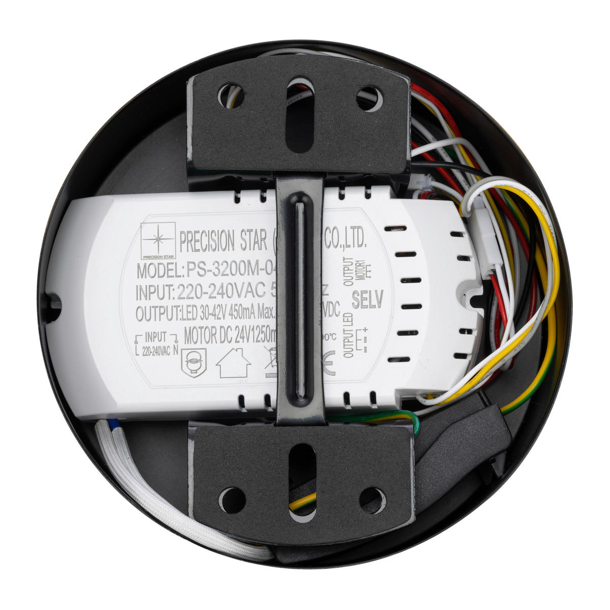 DECKENVENTILATOR - Schwarz, Basics, Kunststoff/Metall (132/35cm) - Mican