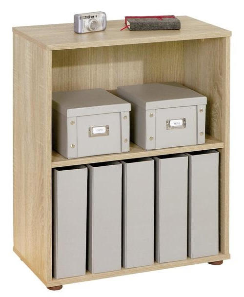 REGAL Sonoma Eiche  - Schwarz/Sonoma Eiche, Basics, Kunststoff (60/75/30cm) - MID.YOU