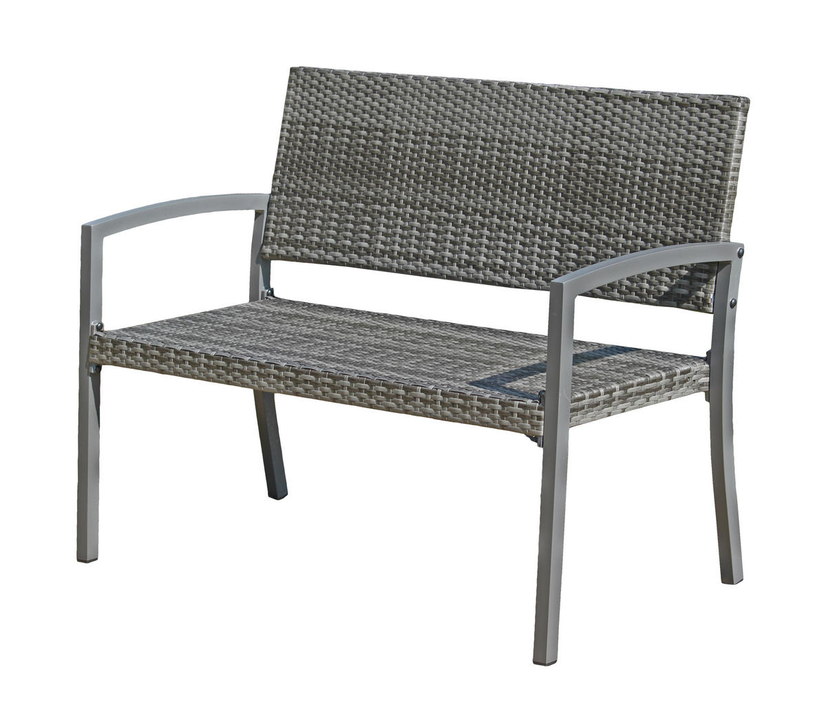 LAVICE PRO DVA kov, plast - tmavě šedá, Basics, kov/plast (116/60/87cm) - Gardenson