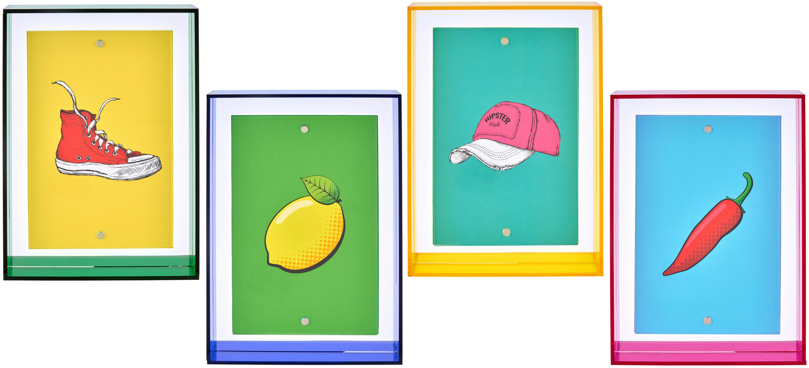BILDERRAHMEN - Gelb, LIFESTYLE, Kunststoff (13.4/18,5/3,4cm)