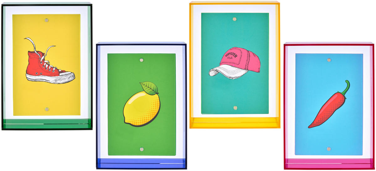 BILDERRAHMEN - Gelb, LIFESTYLE, Kunststoff (13.4/18,5/3,4cm)