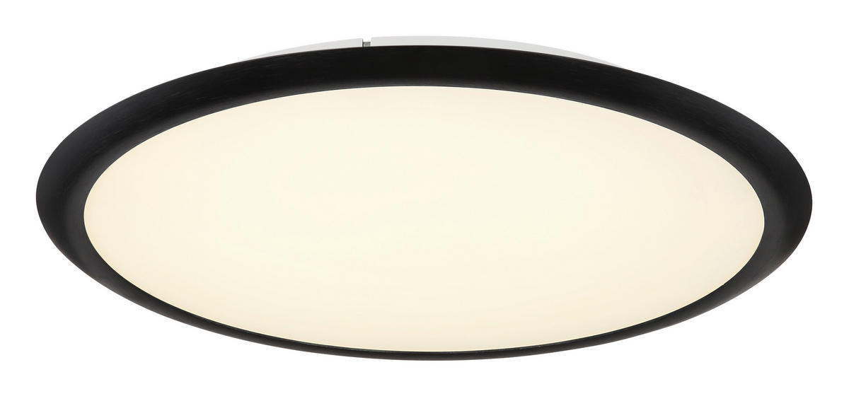 LED-DECKENLEUCHTE  50,8/8,5 cm    - Opal/Grau, Konventionell, Kunststoff/Metall (50,8/8,5cm) - Globo