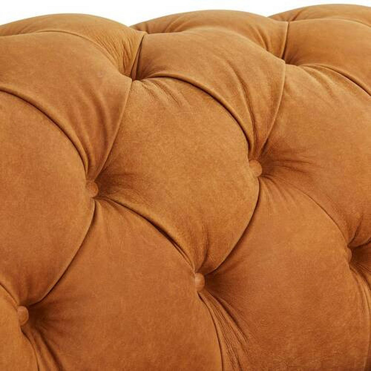 CHESTERFIELD-SOFA in Echtleder Currygelb  - Currygelb/Dunkelbraun, Lifestyle, Leder/Holz (230/74/101cm) - Livetastic