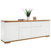 SIDEBOARD Chiaro  in 182/81/40 cm  - Eichefarben/Weiß, Design, Holz/Holzwerkstoff (182/81/40cm)