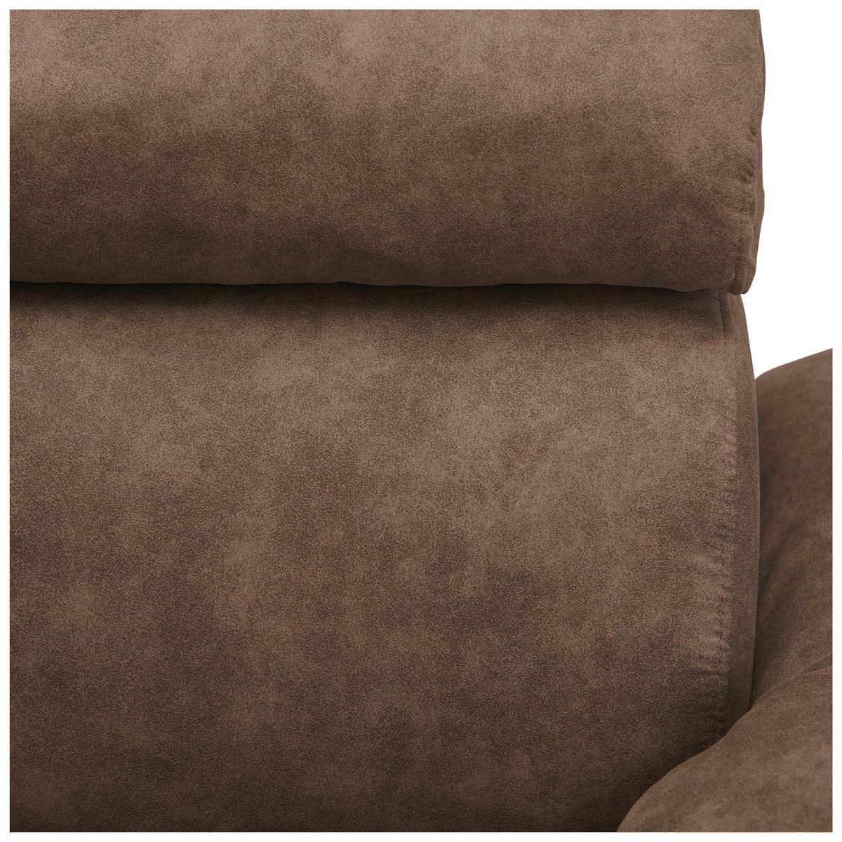 ECKSOFA Braun Lederlook  - Schwarz/Braun, Design, Kunststoff/Textil (230/263cm) - Hom`in