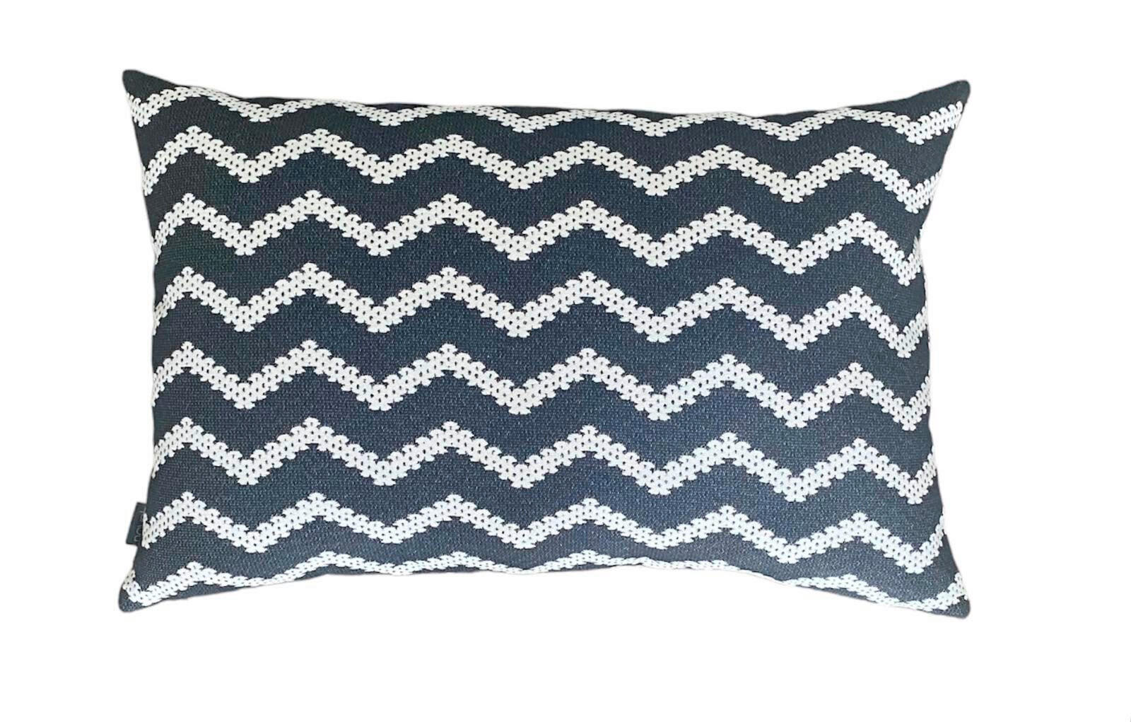 UKRASNI JASTUK 40/60 cm   SILENT LIVING  - bela/crna, Osnovno, tekstil/plastika (40/60cm) - Novel