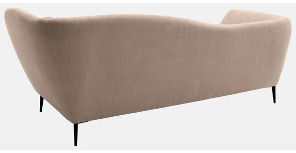 RÉCAMIERE Taupe Chenille Zierkissen, Rücken echt  - Taupe/Schwarz, KONVENTIONELL, Textil/Metall (224/70/97cm) - Hom`in