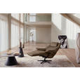 RELAXSESSEL in Leder Taupe  - Taupe/Schwarz, Design, Leder/Metall (92/79/82cm) - Dieter Knoll