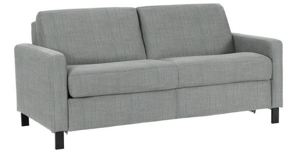 SCHLAFSOFA in Webstoff Grau  - Schwarz/Grau, Design, Holz/Textil (184/92/102cm) - Venda