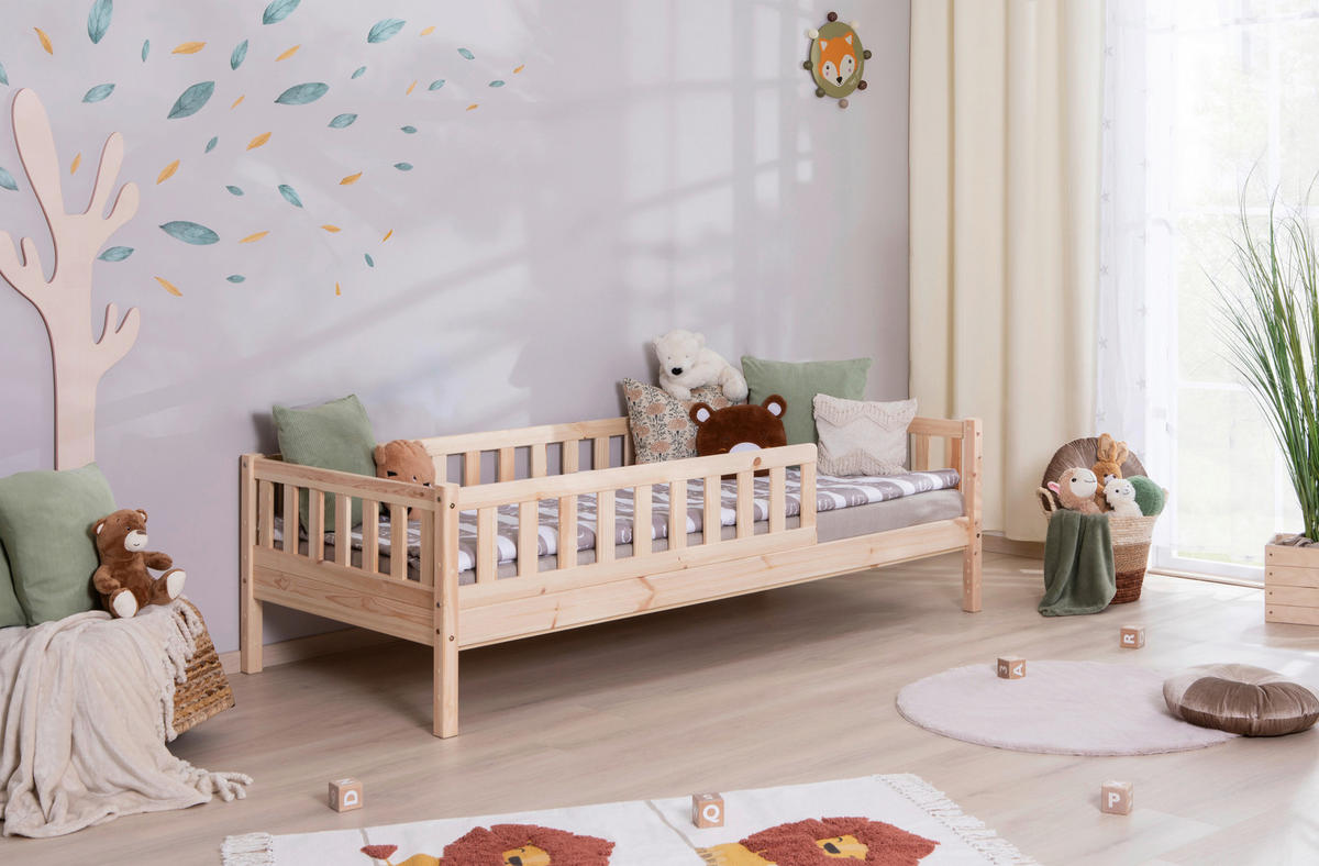 HAUSBETT 100/200 cm Naturfarben  - Naturfarben, Modern, Holz (100/200cm) - MID.YOU