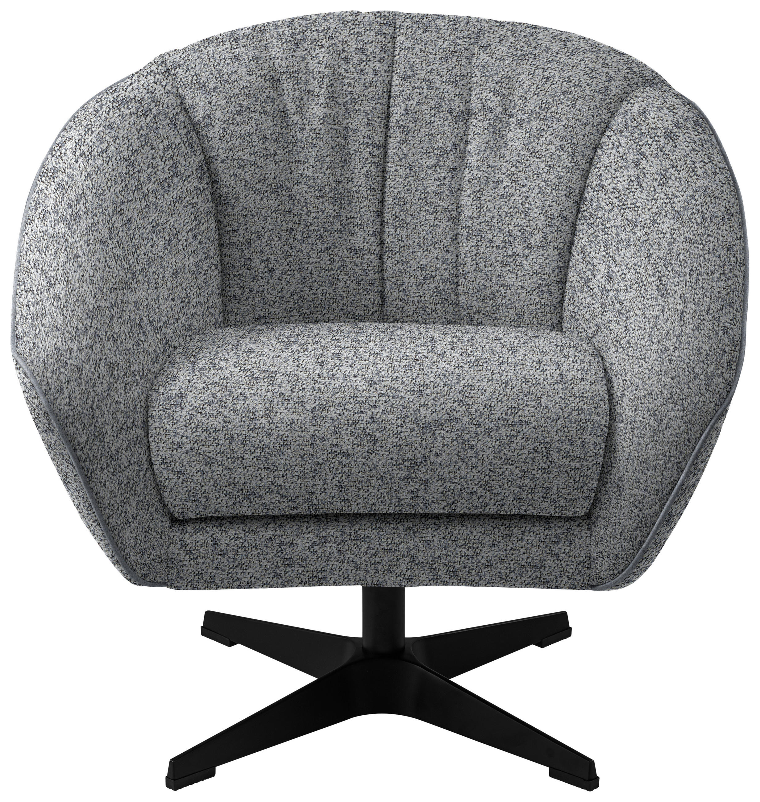 FÅTÖLJ i textil grå  - svart/grå, Design, metall/textil (80/78/80cm) - MID.YOU