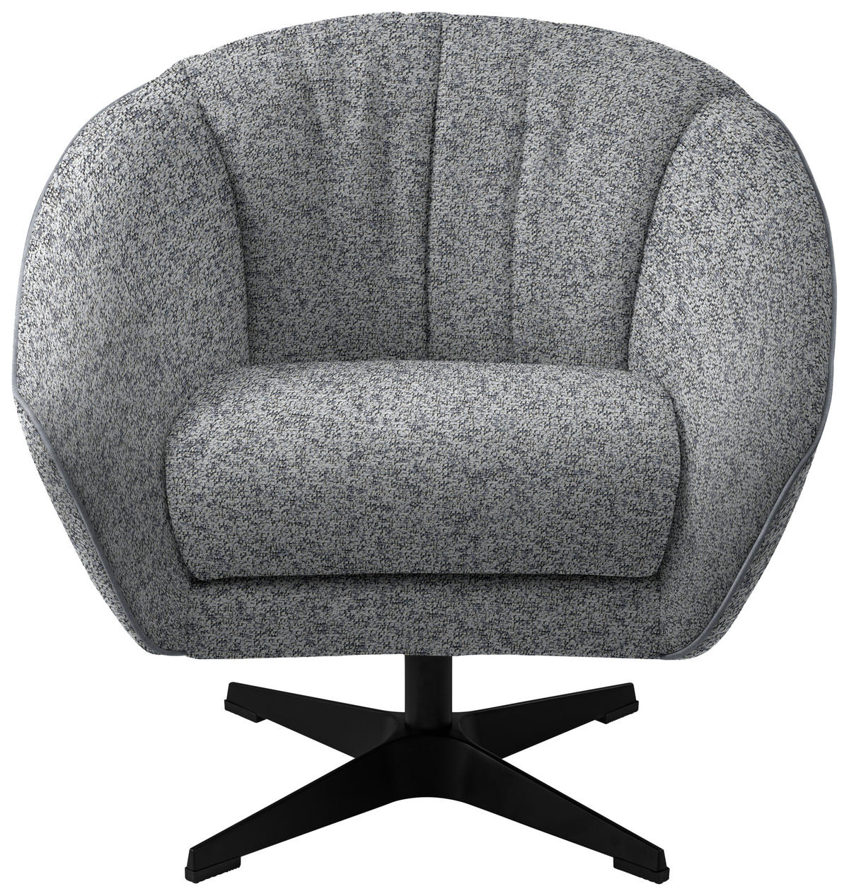 FÅTÖLJ i textil grå  - svart/grå, Design, metall/textil (80/78/80cm) - MID.YOU