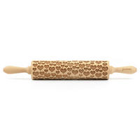 MOTIV-TEIGROLLE - Naturfarben, Basics, Holz (43/6/6cm) - Folkroll