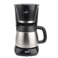 THERMO-KAFFEEMASCHINE  - Edelstahlfarben/Schwarz, Basics, Metall (17,8/32,4/26,2cm) - Silva Homeline