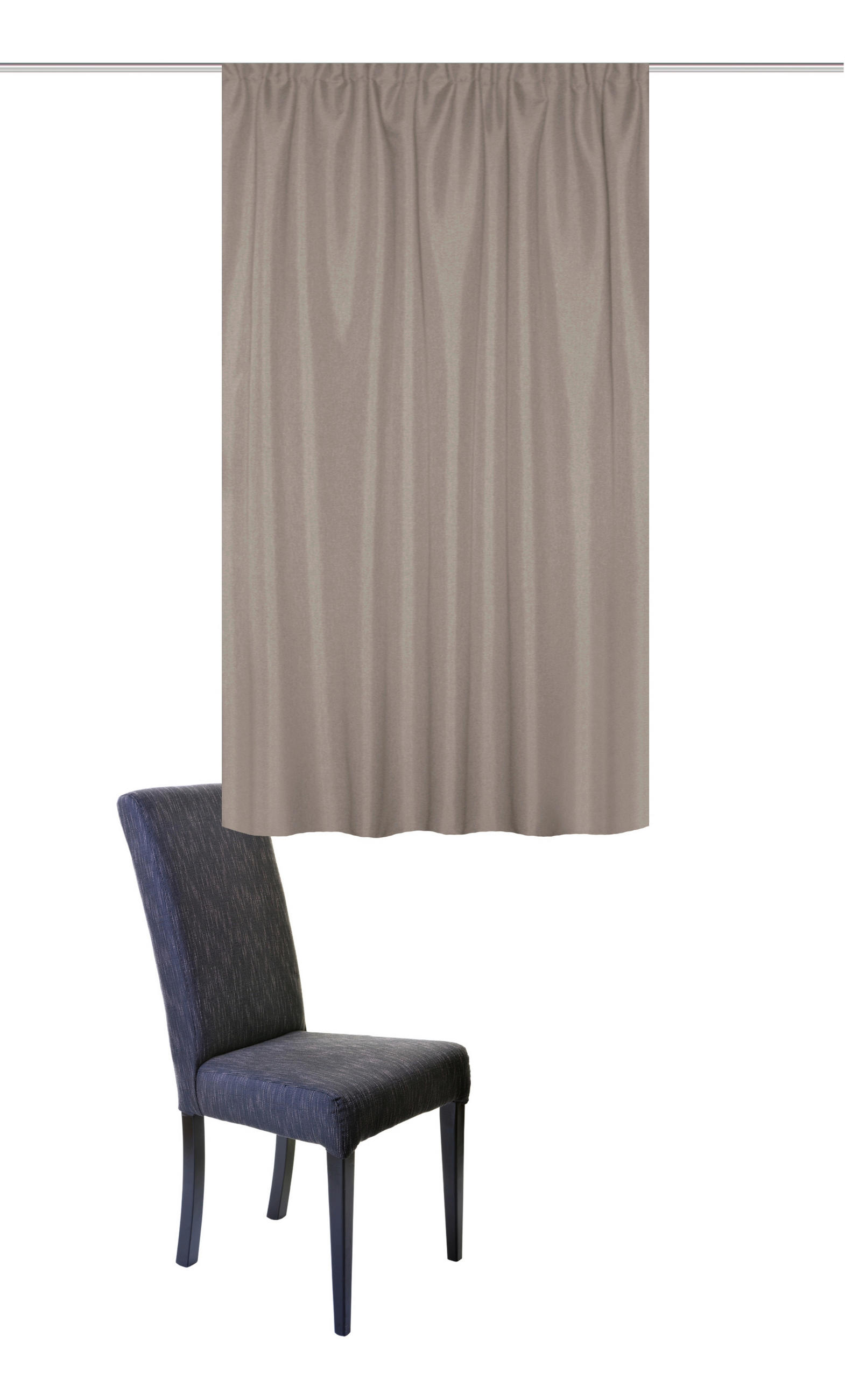 WÄRMESCHUTZVORHANG blickdicht  - Naturfarben, Basics, Textil (135/145cm) - Schmidt W. Gmbh