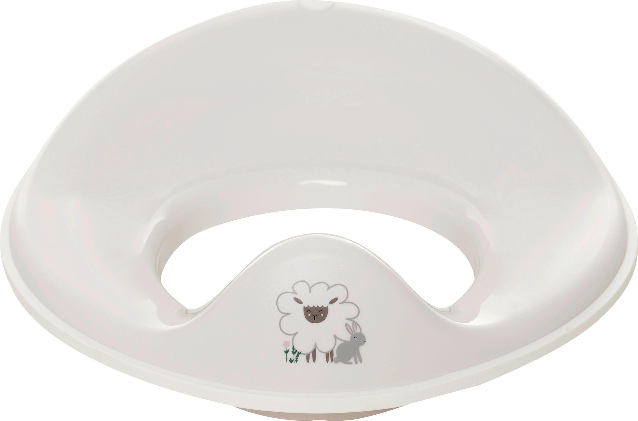TOILETTENTRAINER Tiny Sheep  - Weiß, Basics, Kunststoff (38,6/31/7,1cm) - Bebe Jou