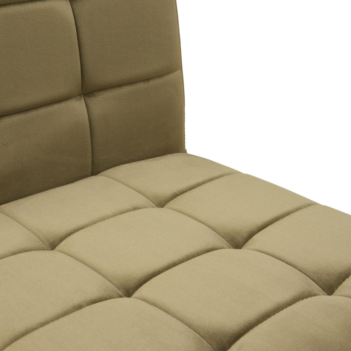 STUHL Samt Grün, Eichefarben Eiche vollmassiv  - Eichefarben/Grün, MODERN, Holz/Textil (47/89/61cm) - MID.YOU
