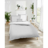 POSTELJNINA Eternity Combo 140/200 cm bombažni flanel srebrne barve  - srebrne barve, Konvencionalno, tekstil (140/200cm) - Kaeppel