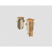 Innenecke Eiche Braun Braun, Eichefarben  - Eichefarben/Braun, Basics, Kunststoff (1.6/0.7/5.9cm) - Egger Holzwerkstoffe