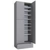 SKOSKÅP  i 70/200/39 cm  - grå/svart, Modern, trämaterial/plast (70/200/39cm) - MID.YOU