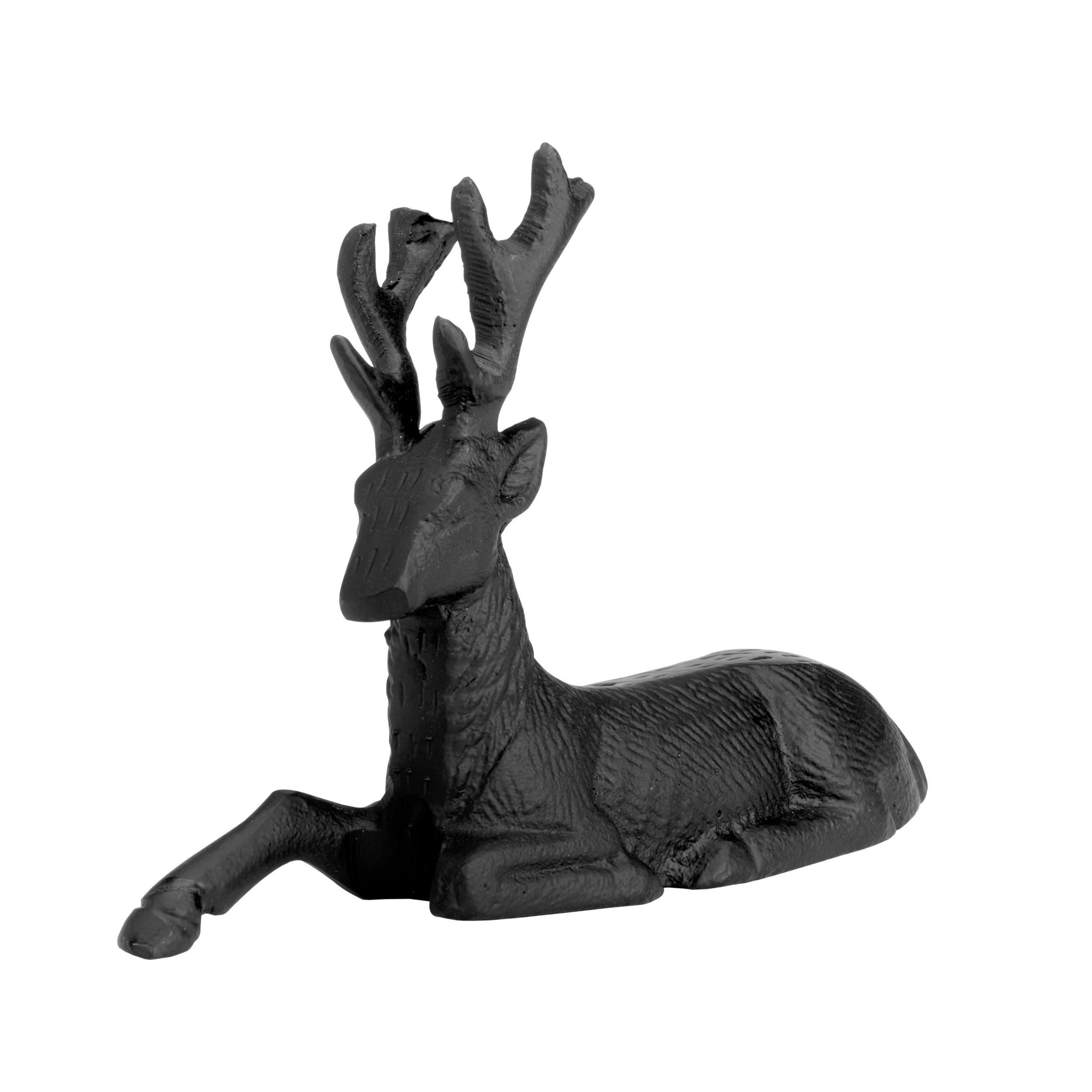 DEKOHIRSCH - Schwarz, LIFESTYLE, Metall (21,5/6/14,5cm)