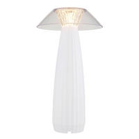 STOLNÍ LAMPA NA BATERIE, 15,4/15,4/28 cm - bílá, Design (15,4/15,4/28cm) - Globo