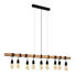 HÄNGELEUCHTE - Schwarz, LIFESTYLE, Holz/Kunststoff (150/10/110cm) HÄNGELEUCHTE - Schwarz, LIFESTYLE, Holz/Kunststoff (150/10/110cm)
