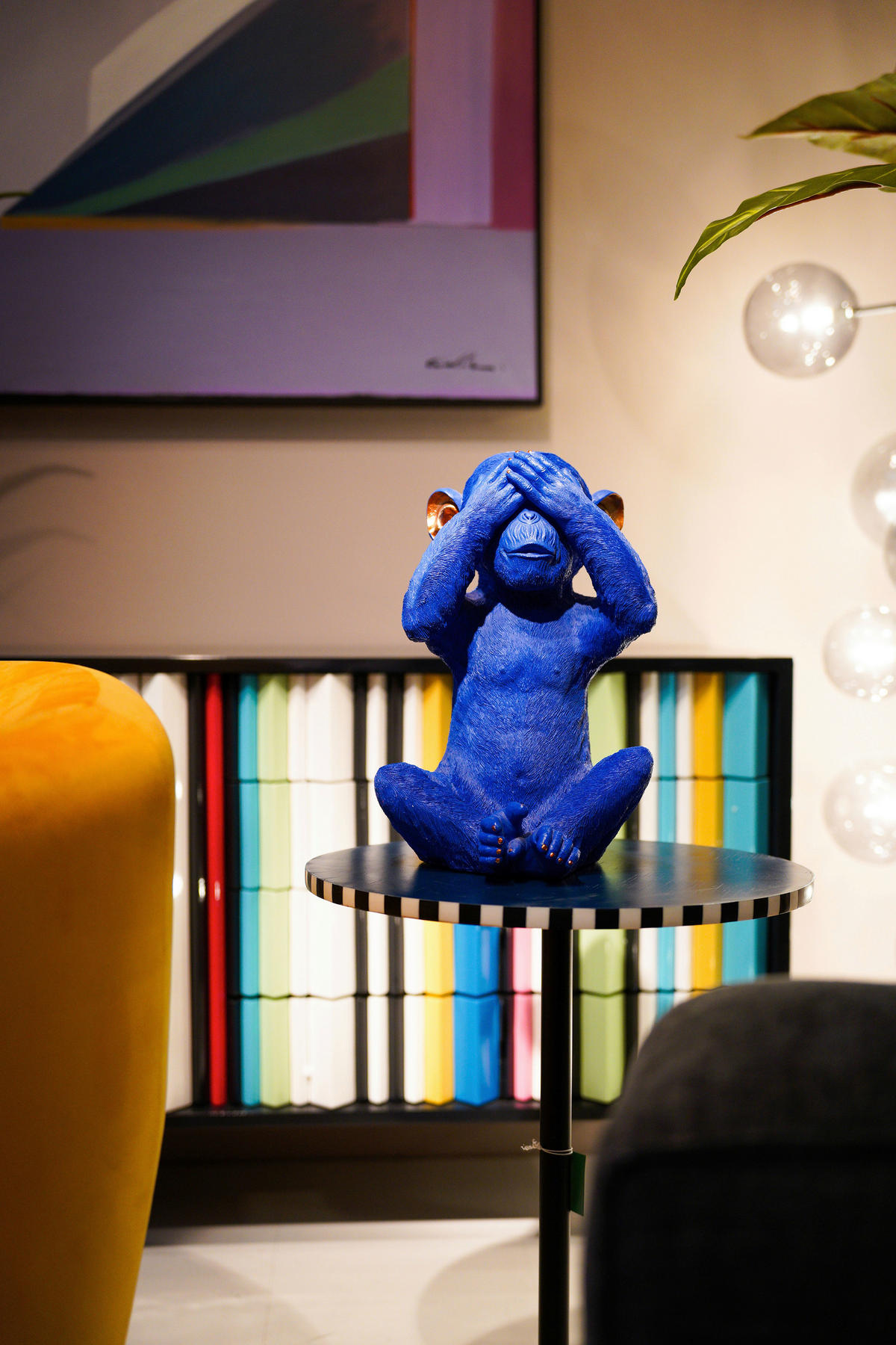 SPARDOSE - Blau/Goldfarben, Trend, Kunststoff (24/35/25cm) - Kare-Design