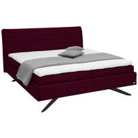 POLSTERBETT 180/200 cm  in Dunkelrot  - Weiss/Schwarz, Design, Holzwerkstoff/Kunststoff (180/200cm) - Dieter Knoll