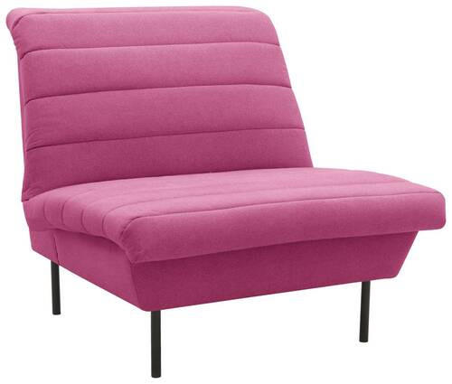 SESSEL in Flachgewebe Rosa  - Schwarz/Rosa, Design, Textil/Metall (92/92/103cm) - LOOKS by W.Joop